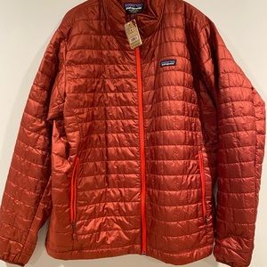 Patagonia Mens Oxide Red XXL Nano Puff Jacket. New/Unused.